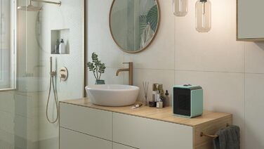 Тепловентилятор Olimpia Splendid - 99228 - Caldo Cubic, компактний та безпечний зі ступенем захисту IP21, потужність 1800 Вт