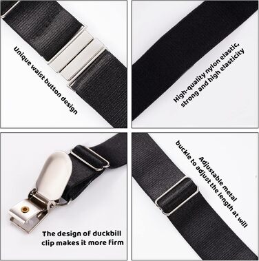 Жіночий нейлоновий пояс для панчіх Moon Wood, регульована еластична стрічка з 4 металевими затискачами, для стегон, чорний, більше