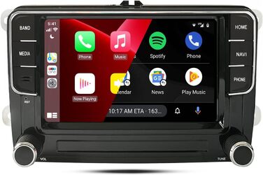 Дюймовий 8-ядерний вдосконалений DSP бездротовий CarPlay Android Автомобільна стереосистема Android13 232 ГБ IPS 4G LTE/5G WiFi GPS OPS RDS RVC Bluetooth USB для VW Golf 5 6 Passat B6 B7 Polo Caddy (DZT037 Android11 4G64G), 7-