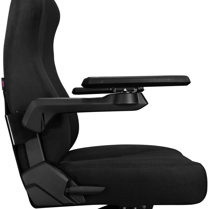 Офісне крісло Геймерське крісло Чорне - Геймерське крісло з подушкою з піни з ефектом пам&39яті з велюру - Тканинне геймерське крісло з підлокітниками D-Cross - Геймерське крісло з безшумними гумовими колесами - Комп&39ютерне крісло 150 кг Чорне тканинне 