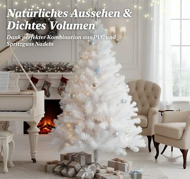 Штучна ялинка 120 см біла Homewit