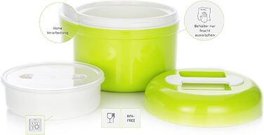 Йогуртниця без електрики Колір Лайм В т.ч. 2 пакетики біоферментів