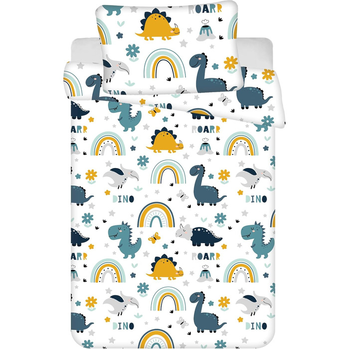 Дитяча постільна білизна Theonoi постільна білизна для малюків дитяче ліжечко в комплекті підковдра 100x135 та наволочка 40x60 з б