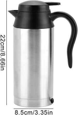 Вакуумний глечик Термос-глечик Портативний 750 мл 24 В Дорожній автомобіль Вантажівка Чайник Чайник для швидкого закипання з прику