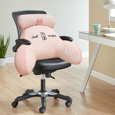 Подушка для читання, подушка для ліжка, надзвичайно велика подушка для спини дорослого 70x50 см зі знімним валиком для шиї та підлокітником, зручна подушка для читання для ліжка та дивана (рожева, дуже велика)