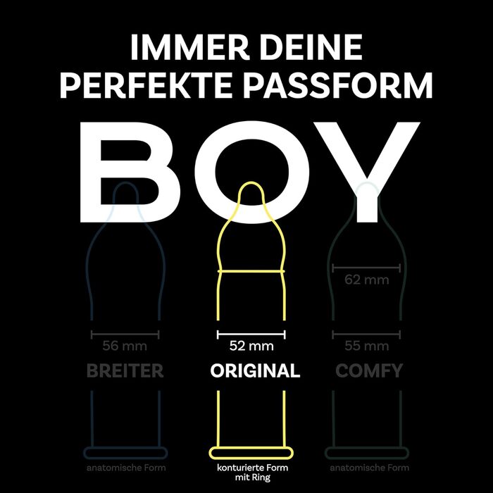 Презервативи BILLY BOY Länger Lieben, 20 шт, 52 мм