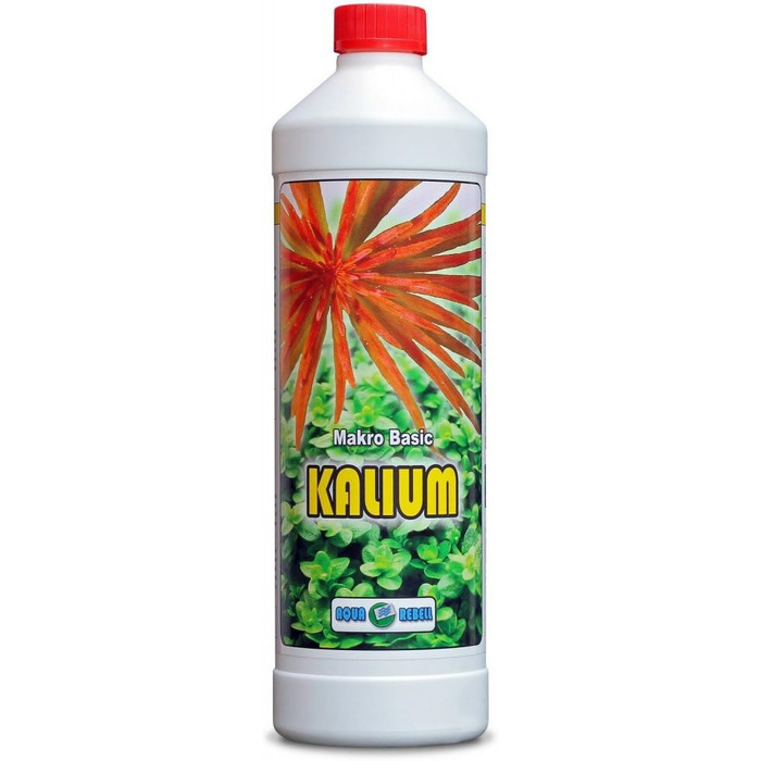 Калійне добриво Aqua Rebell Macro Basic - пляшка 1 літр - оптимальне живлення для ваших акваріумних рослин - Акваріумне добриво, спеціально розроблене для водних рослин