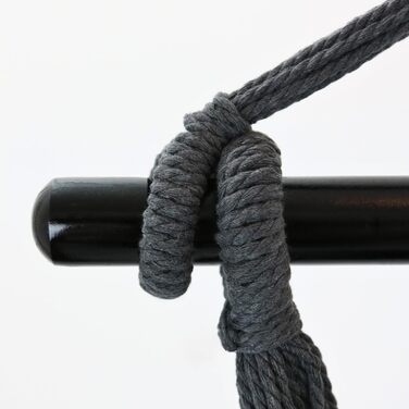 Підвісне крісло з 2 подушками, антрацит м&39яка ковдра У комплекті тримач для напоїв та відділення для книг Підвісна гойдалка, вантажопідйомність до 120 кг Підвісне крісло для приміщень та вулиці, стельова гойдалка