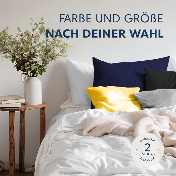 Наволочка 40 x 80 (Комплект з 2 шт. ) - 100 Трикотаж Бавовна 150 г/кв.м Наволочки -Антрацит - Для подушки 40 х 80 см - Чохол на по