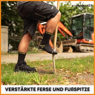 Чоловічі робочі шкарпетки (10 або 20 пар) РОБОЧІ шкарпетки бавовняні розмір 43-46 10 пар Чорні