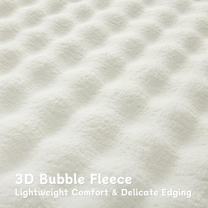 Плюшева ковдра, Пухнаста біла - 150x200 см, Ковдра для дивана та дивана зі штучної вовни, Теплий фліс для декору вітальні, Естетична ковдра, М&39яка ковдра 150 x 200 см Біла