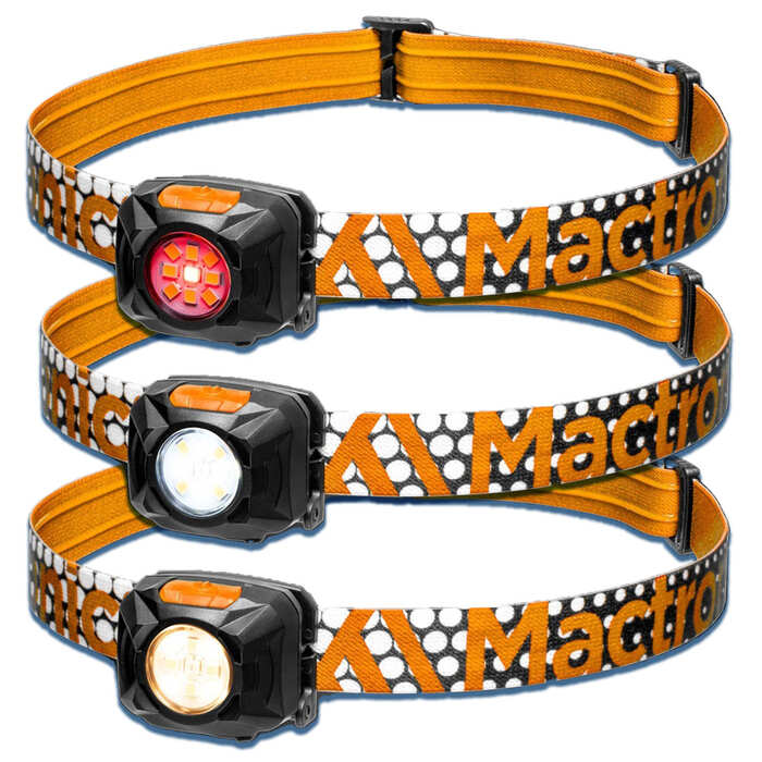 Ліхтар налобний Mactronic Rebel (400 Lm) Cool/Warm White/Red LED Recharg Type-C (AHL0061UC)