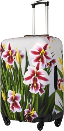 Чохол для валізи Gladiolus, міцний захист, підходить для багажу розміром 45,7 - 81,3 см, Чорний, Великий