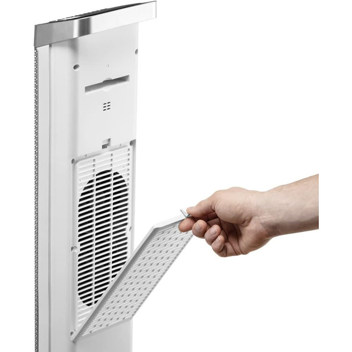 Керамічний тепловентилятор TROTEC TFC 25 E - Теплова потужність 1800 Вт / 2500 Вт - Обігрівач з термостатом, розмір приміщення від