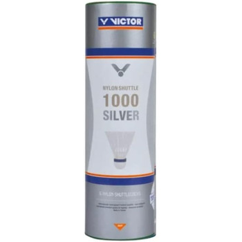 Бадмінтонні човники VICTOR Nylon 1000, 6 або 3 шт., зелено-білі (повільні)