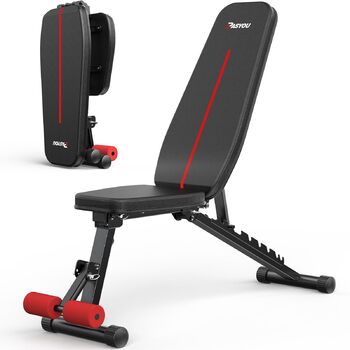 Складана силова лава PASYOU, регульована в 10 напрямках, вертикальна на 90, багатофункціональна тренувальна лава для всього тіла, тренажер для м&39язів живота, похила лава