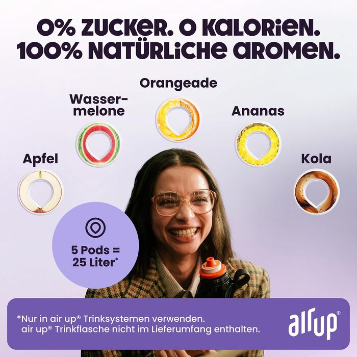 Смаків у дегустаційному наборі Flavor 5 Ароматичні капсули на 25 літрів води зі смаком без цукру кола, кавун, апельсинад, яблуко т