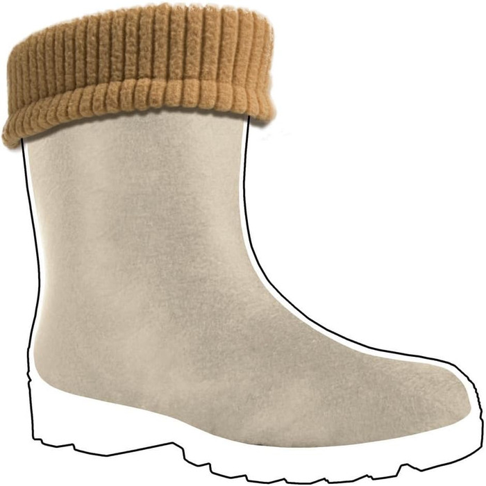 Гумові чоботи GoTherm з внутрішньою частиною з натуральної вовни, дуже зручні та дуже теплі, виготовлені з ПВХ, з нековзною підошвою, водонепроникні та підходять для підлітків, розмір 39 EU, чорні