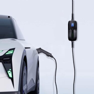 Портативний зарядний кабель для електромобілів з перемикачем 10/16А зарядний пристрій з екраном Schuko 2 pin EV зарядна станція SA