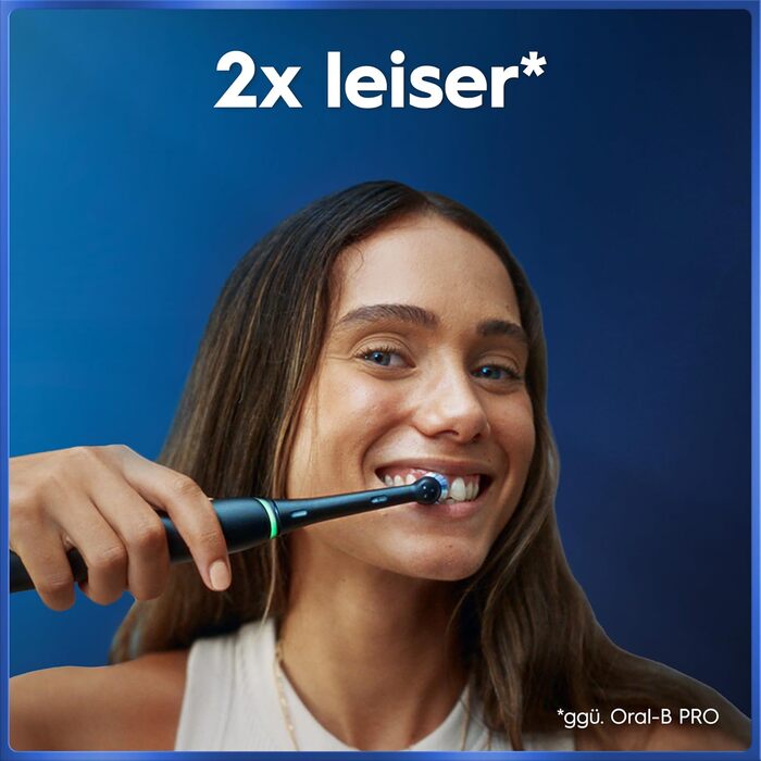 Зубна щітка Oral-B iO Series 5 подвійний набір. Електрична зубна щітка з 2 насадками та дорожнім футляром. 5 режимів чищення для догляду за зубами. Розроблено Braun, колір чорний матовий/білий спокійний. Новий комплект 2 щітки 2 головки.