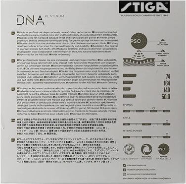 Накладка для настільного тенісу Stiga DNA Platinum H 2.1 мм червона