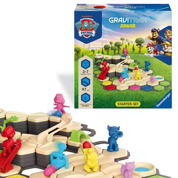 Стартовий набір Ravensburger GraviTrax Junior PAW Patrol (Щенячий патруль) 12020006 Магнітна кульова доріжка та конструктор для дітей від 3 років, подарунок для хлопчиків та дівчаток