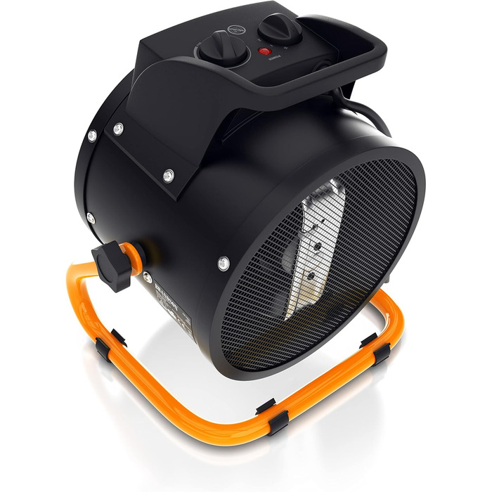 Керамічний радіаційний обігрівач потужністю 3000 Вт - Осушувач повітря для приміщень, Осушувач повітря для будівництва - Турбоелектричний вентилятор-обігрівач із захистом від перегріву, надзвичайно потужний - для будівельних майданчиків, будинків, майстер