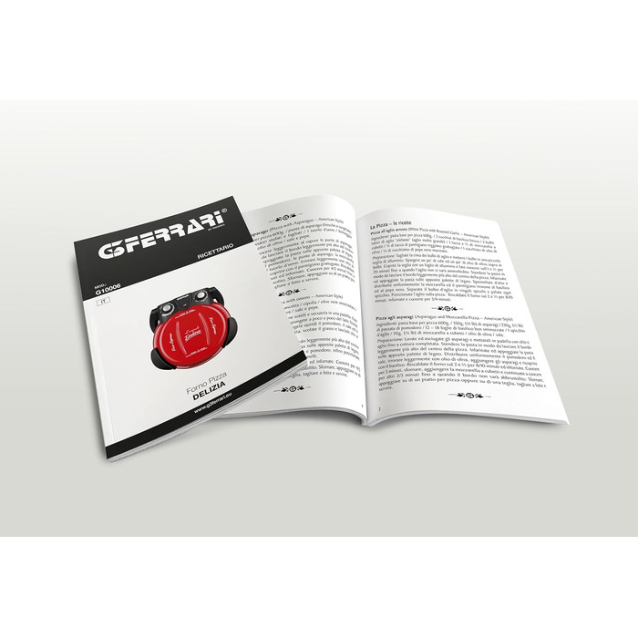 Піцамейкер G3Ferrari G10006 Pizza Express Delizia (1200 Вт), червоний