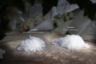 Розкішна 3-камерна подушка Aura 80 x 80 см, середня, зовнішній матеріал 90 високоякісний угорський пух I класу, внутрішній матеріал гусяче пір&39я, Oeko-Tex 100, ексклюзивний чохол зі 100 бавовни. Пухова подушка 80 x 80 середня