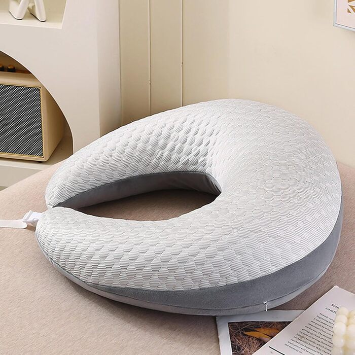 Ергономічна в&39язана подушка Crealis, в&39язана гачком опорна подушка, ергономічна подушка Crealis, подушка для читання та ігор для творчих моментів, підлокітник для читання, гри, роботи, в&39язання гачком, рукоділля, сірий