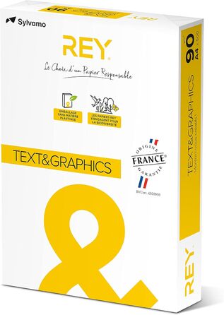 Універсальний папір для тексту та графіки Rey A4, 90 г/м, білий