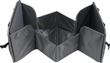 Складне дитяче ліжечко для подорожей з матрацом - надзвичайно легке, компактне, кишені з боків, 41 x 74 см (у зібраному вигляді) / 41 x 26 см (у складеному вигляді), 100 поліестер, чорний/сірий