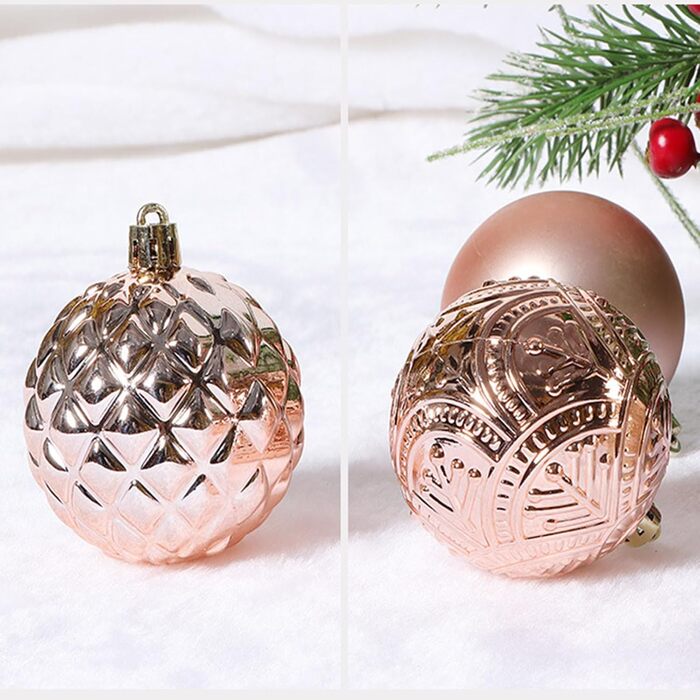 Різдвяні кульоки 48 шт білі BUBEFSKD