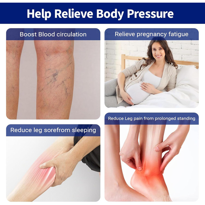 Подушка SOONHUA з піни з пам&39яттю форми, підставка для ніг, опора для ніг, поперекова подушка, валик для шиї для полегшення болю в спині для тих, хто спить на спині та на боці