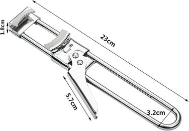 Набір з 2 відкривачів для банок, відкривачок для кришок з нержавіючої сталі, ручний відкривач для банок з гвинтовими кришками, регульований відкривач для літніх людей з артритом