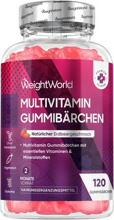 Мультивітамінні жувальні цукерки WeightWorld (120 шт.)