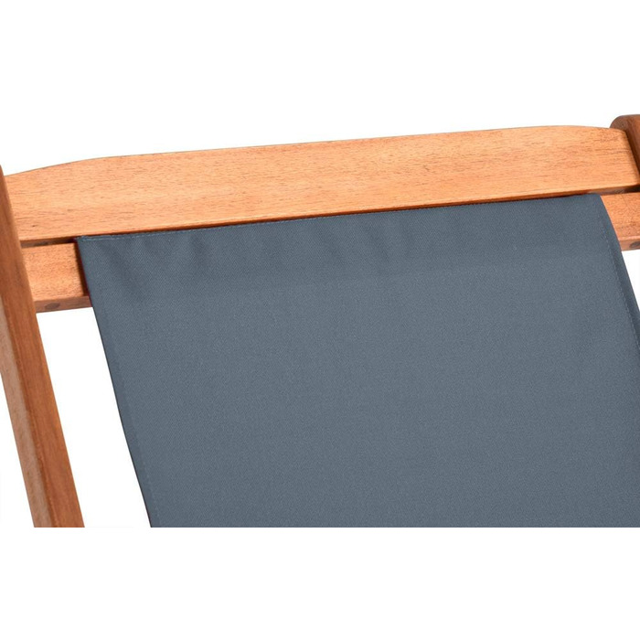 Дерев&39яний шезлонг Casaria, водонепроникний, складаний, регульований, вантажопідйомність 160 кг, підлокітники, подушка для шиї, садовий/балконний шезлонг, акацієве дерево, 94x94x60 см, антрацит