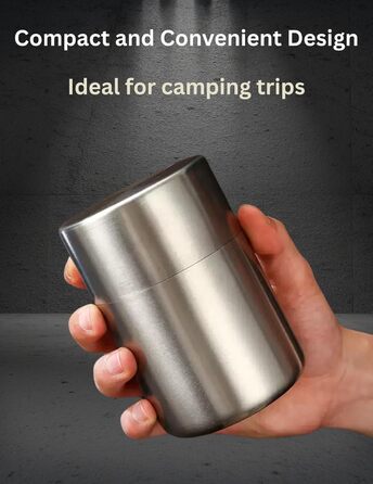 Чайник з нержавіючої сталі, бляшанки для розсипного чаю 250 г, герметична бляшанка для кави з подвійною кришкою, кругла бляшанка, маленькі кухонні контейнери для чаю, кави, какао, цукру та спецій 550 мл