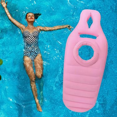 Плаваючий надувний шар для басейну Плаваючий шар для вагітних з отвором для живота розслабляючий пляжний шезлонг для вагітних, товсте ПВХ-покриття, протиковзкий плавучий шар для засмаги з отвором для живота для жінок, для заднього двору