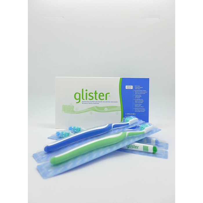 Високоякісна зубна щітка GLISTER - 4 шт. и - Amway - (артикул 100957)