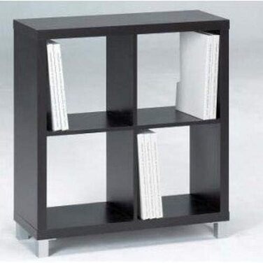 Комплект шафи Kubox - полиця, 4 відділення, чорний