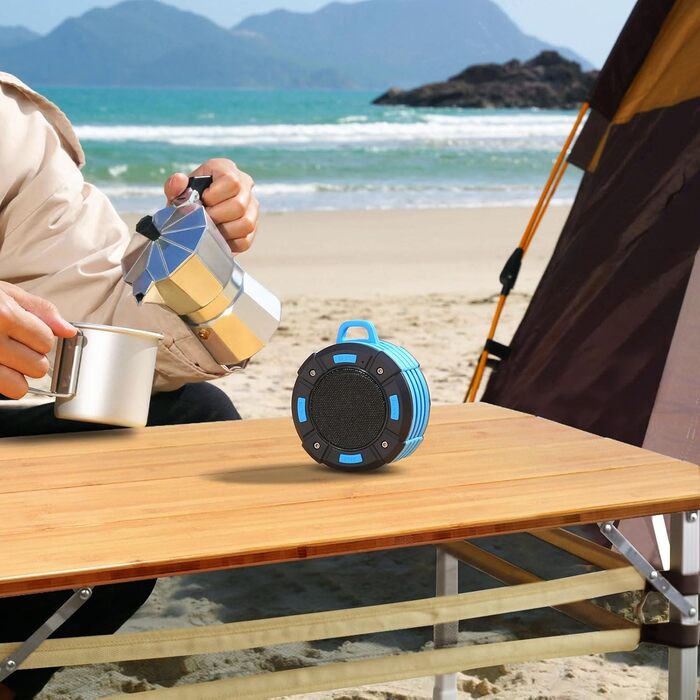 Складаний кемпінговий стіл, бамбук, складний, регульований по висоті, садовий стіл для вулиці, складний з алюмінієвими ніжками для кемпінгу, пікніків, приготування їжі, походів, подорожей - 100 x 60 см