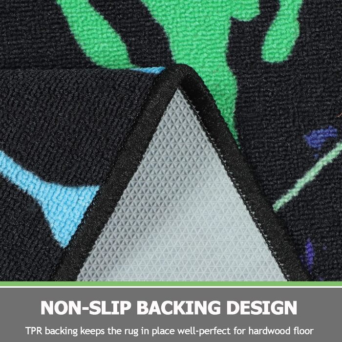 Килимок для ігрового контролера Capslpad 100x160см нековзний барвистий ігровий килимок з коротким ворсом друковані килимки для геймерів