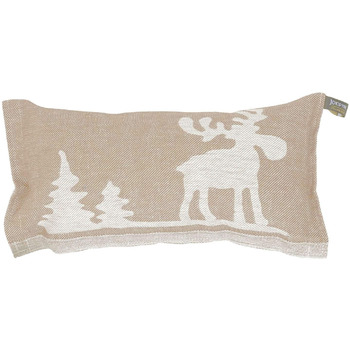 Подушка для сауни, Улюблена подушка, Дорожня подушка Дизайн Лось, бежевий/білий Розміри 40 x 22 см, Льон/Бавовна Не містить шкідливих речовин, сертифікована Oeko-Tex Standard 100 Зроблено у Фінляндії, 1