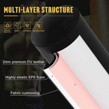 Боксерська груша Elevens, окремо стояча, важка боксерська груша з присосками, для дорослих, підлітків, дітей, підставка, мішок для