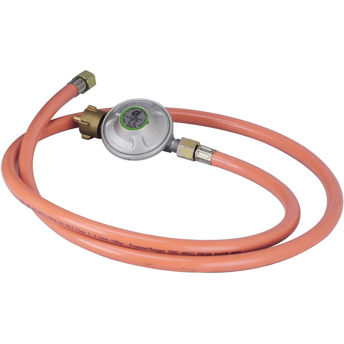 Газовий обігрівач DMS 4200 Вт, газовий обігрівач, інфрачервоний керамічний пальник з регулятором тиску газу, газовий шланговий обігрівач, інфрачервоний газовий балон з бутаном та пропаном до 15 кг [Клас енергоефективності A] (сірий) [Клас енергоефективнос