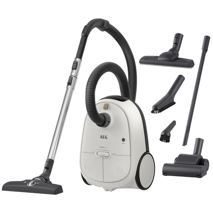 Пилосос із мішком AEG HYGIENIC 6000, 850 Вт, 3 роки гарантії, AB61H6SW Matt Wei