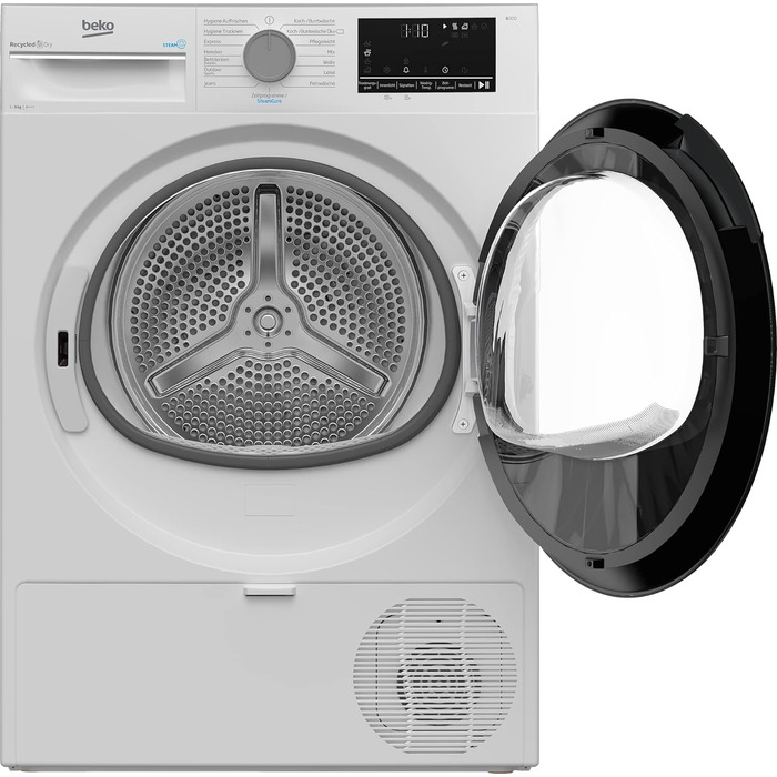 Конденсаторний осушувач Beko DCU 8230 N 10 до 9 кг на 15 програм FlexySense електронне вимірювання вологості блокування від дітей