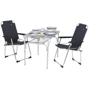 Стіл Bo-Camp Premium 90x60 cm Grey (1404402)