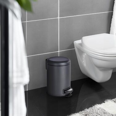 Педальний кошик для косметики WENKO Leman чорний